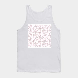 Lots of Love pink Tank Top